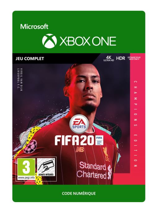 Code de téléchargement FIFA 20 Champions Edition Xbox One