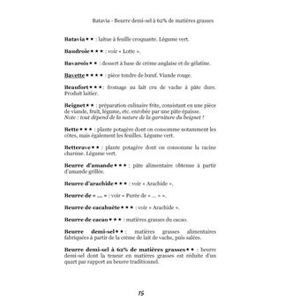Dictionnaire alimentaire de l'anémie