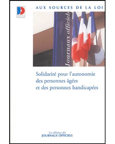 Solidarité pour l'autonomie des personnes âgées