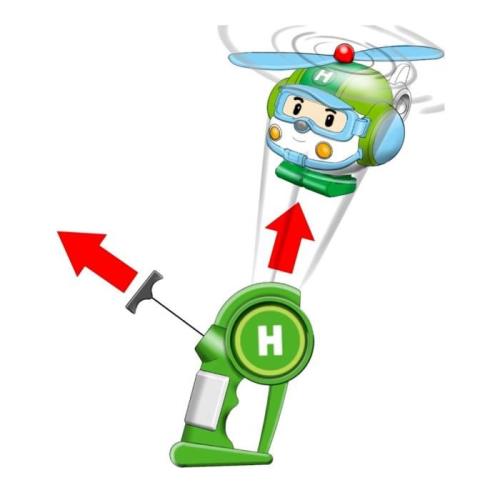 Poli Flying robocar véhicule hélicoptère