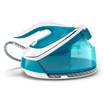 Philips PerfectCare Compact Plus GC7920 - Centrale vapeur avec fermeture automatique - semelle : SteamGlide - 2400 Watt - bleu cyan - 1