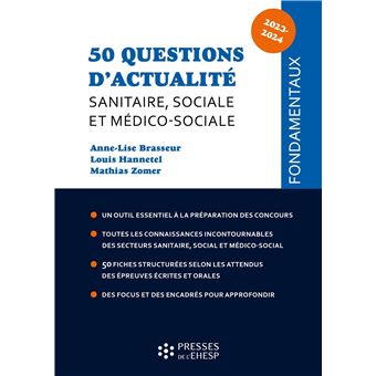 50 Questions d'actualité sanitaire, sociale et médico-sociale