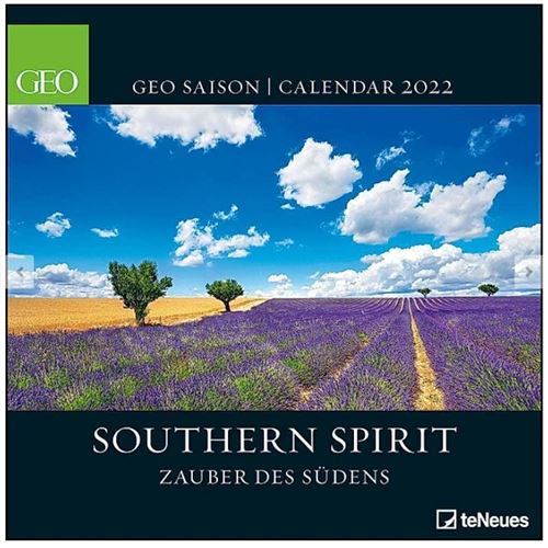 GEO SAISON SOUTHERN SPIRIT 2022 30 X 30CM GRID CALENDAR