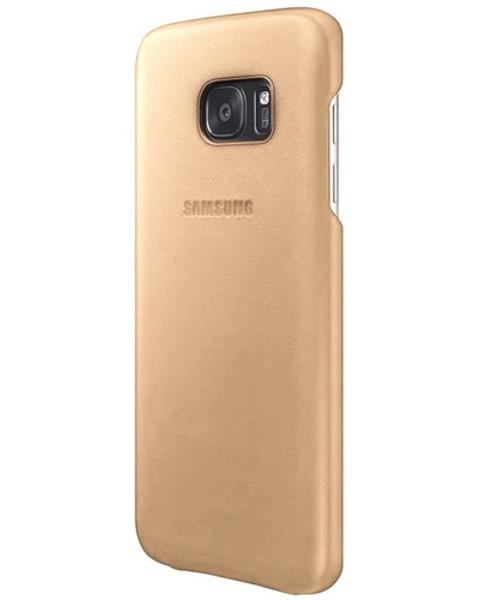 Coque Samsung en cuir Beige pour Galaxy S7