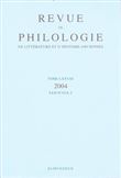 Revue de philologie, de littérature et d'histoire anciennes volume 78