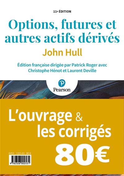 Pack options, futures & derives 10e + corriges
