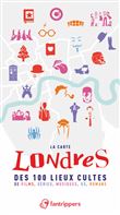 La carte Londres des 100 lieux cultes de films, séries, musiques, BD, romans