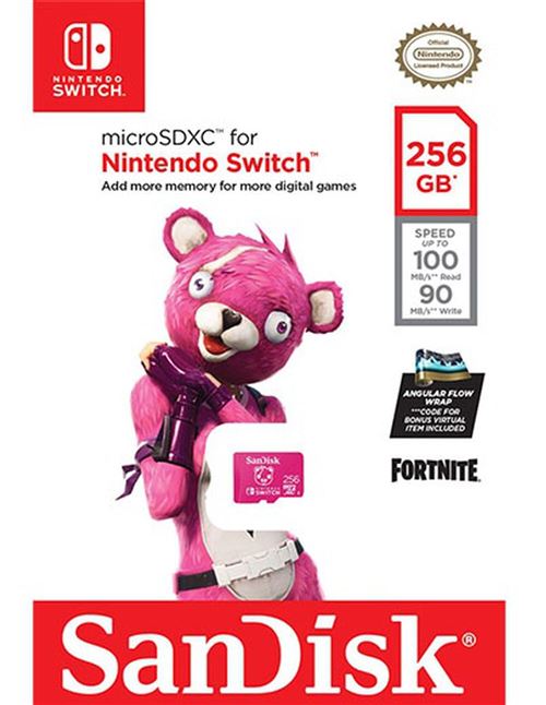SANDISK MICROSDXC UHS-I 256 GO EDITION FORTNITE SWITCH