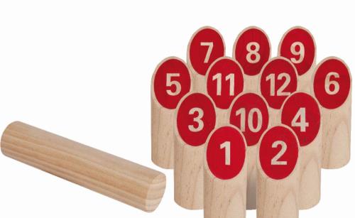 Jeu de Quilles Finlandaises en bois Fnac + Sac de rangement