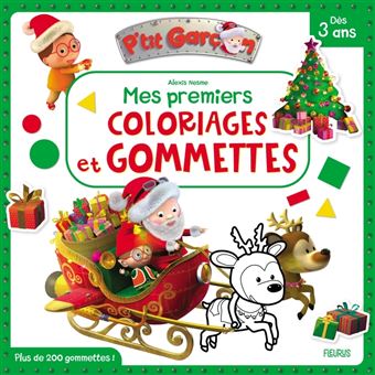 Mes premiers coloriages et gommettes - P tit garçon - Noël