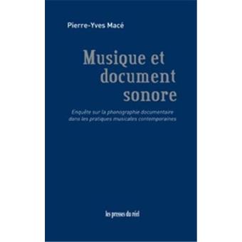 Musique et document sonore