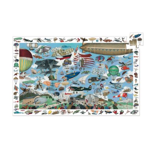 Puzzle d'observation 200 pièces Djeco Aéro Club