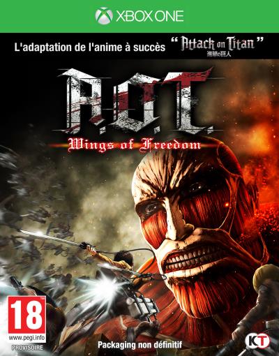 Pochette avant du jeu Attaque des Titans : Wings Of Freedom Xbox One