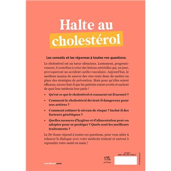 Halte au mauvais choléstérol