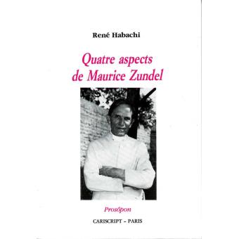 Quatre aspects de maurice zundel