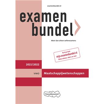 Examenbundel - Vwo Maatschappijwetenschappen 2021/2022 - Broché - Achat ...