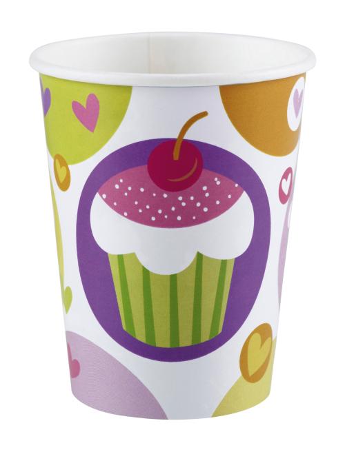 8 Gobelets Amscan décor Cupcake 266 ml