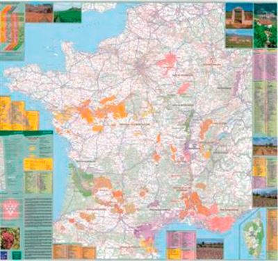 Photographie Carte des Vins de France - Acheter-le sur