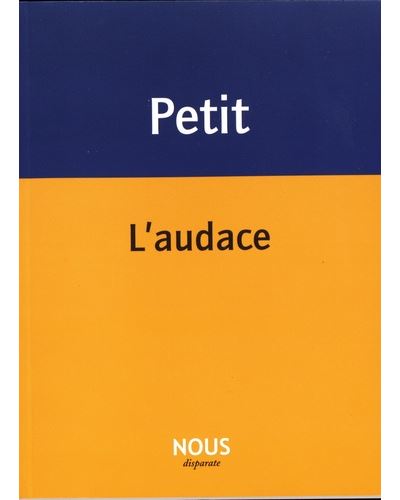 L'Audace - Pascale Petit - broché