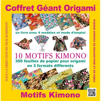 Coffret Géant Origami Motifs Kimono