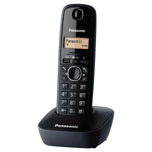Panasonic KX-TG1611 - Téléphone sans fil avec ID d appelant - DECT - noir