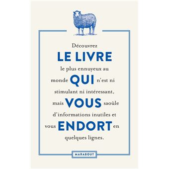 Le livre qui vous endort