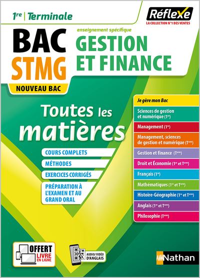Gestion et Finance - 1ère/Term STMG (Toutes les matières - Réflexe N°3) 2020