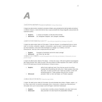 Dictionnaire des expressions idiomatiques courantes en français, anglais et allemand