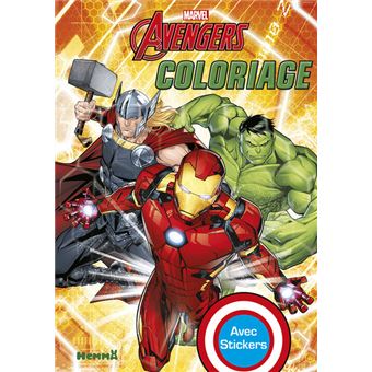 avengers marvel coloriage avec stickers collectif walt disney compagny broche achat livre fnac feuilles