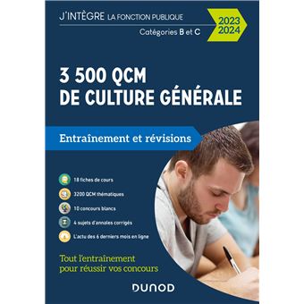 3500 QCM de culture générale - 2023-2024