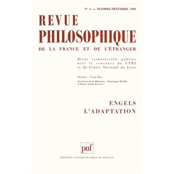Revue philosophique 1995, t. 120 (4)