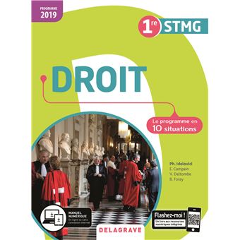 Droit 1re STMG (2019) - Pochette élève