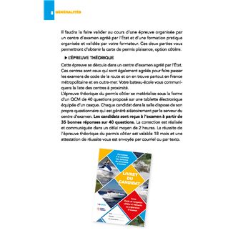 Code Vagnon 2023 - Permis plaisance - Option côtière