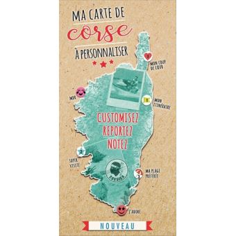 Ma carte de corse a personnaliser