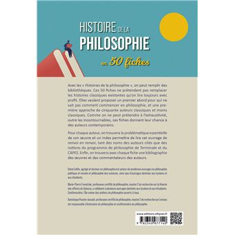 Histoire de la philosophie en 50 fiches