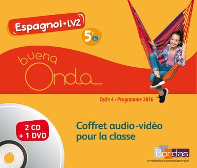 Buena Onda Collège Espagnol LV2 5e 2016 Matériel audio-vidéo collectif - MANUELA DE ARAUJO - Livre CD