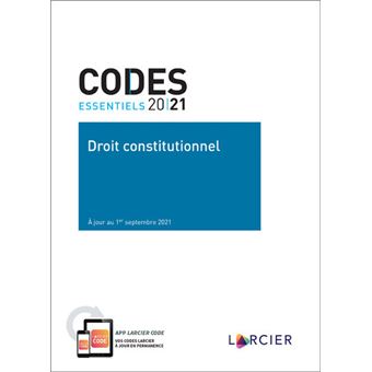 Code essentiel - Droit constitutionnel 2021