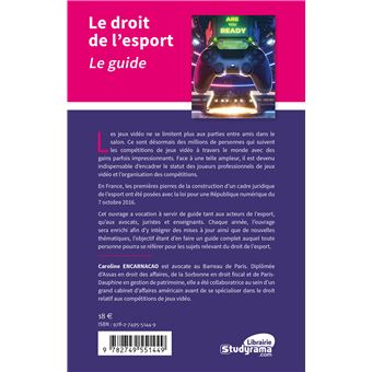 Le droit de l'esport