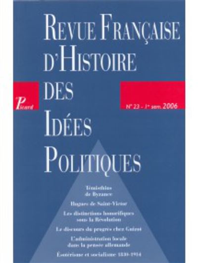 Française d'histoire des idées politiques