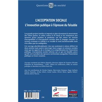 L'acceptation sociale