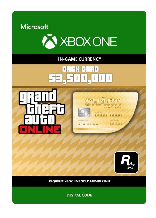 Code de télechargement Grand Theft Auto V Whale Shark Card Xbox One
