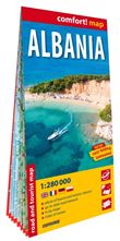 Albanie 1/280.000 (carte grand format laminée) - Anglais