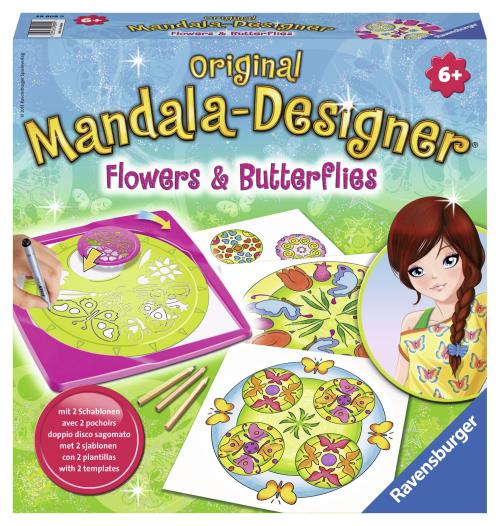 Pochoir Flowers & Butterflies Ravensburger 2 en 1
