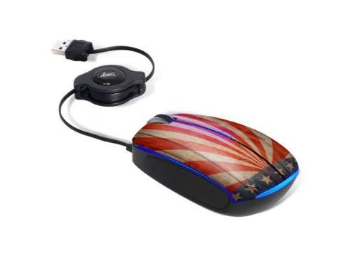  Advance sm-usa souris pour ordinateur portable rouge blanc bleu 