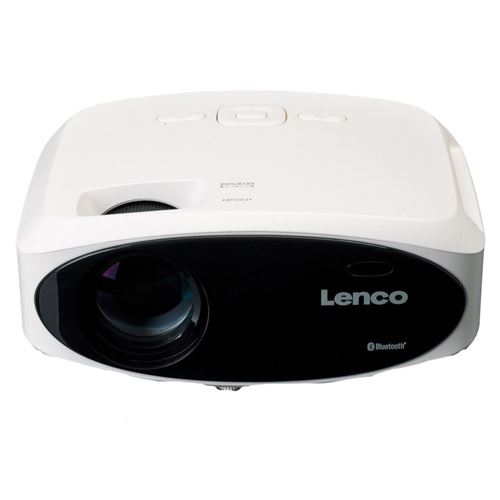Lenco LCD Projector and Bluetooth® with high resolution, supports Full HD 1080P content White