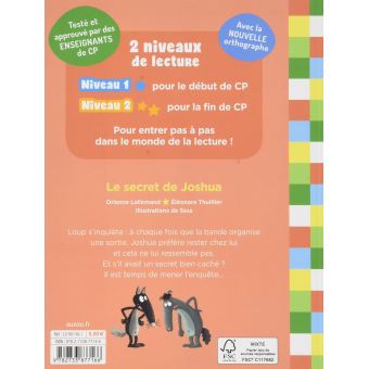 Mes lectures du cp avec loup - le secret de joshua