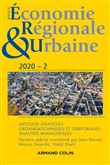 Revue d'économie régionale et urbaine Nº2/2020 Articuler stratégies organisationnelles et territoria