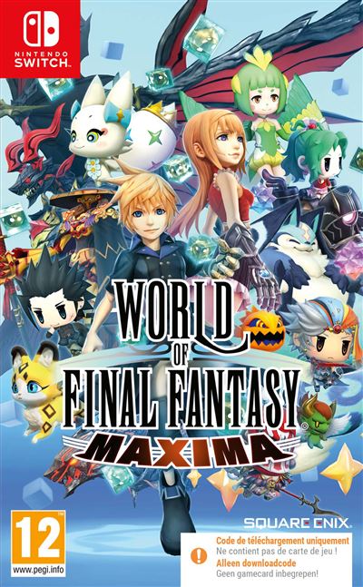 World of Final Fantasy Maxima Code in a box Nintendo Switch