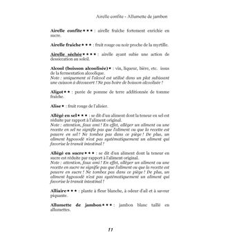 Dictionnaire alimentaire de la constipation