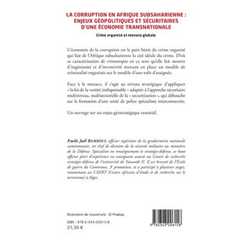 La corruption en Afrique subsaharienne : enjeux géopolitiques et sécuritaires d'une économie transnationale